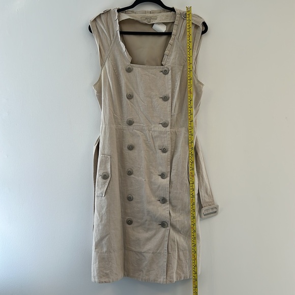 Linen Beige Dress - Picture 5 of 9